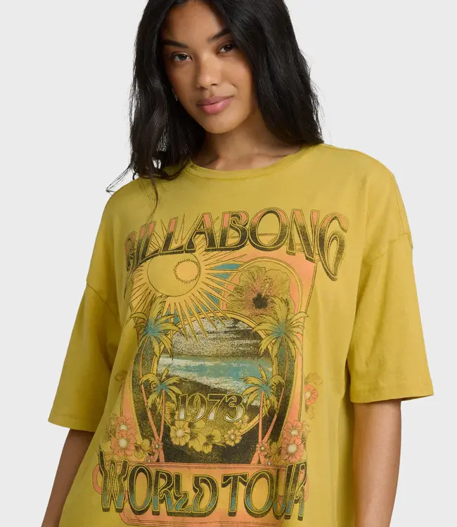 Billabong Between Night And Dawn Tee, Dark Citron