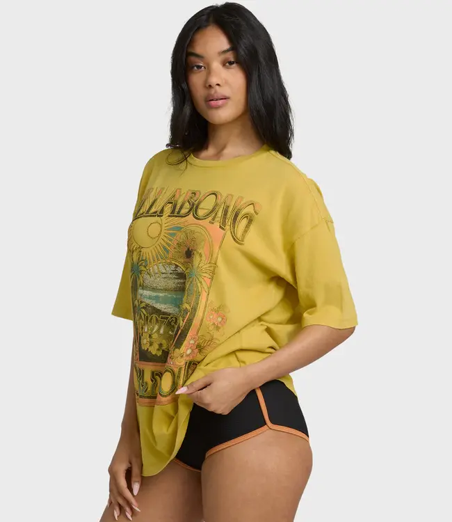Billabong Between Night And Dawn Tee, Dark Citron