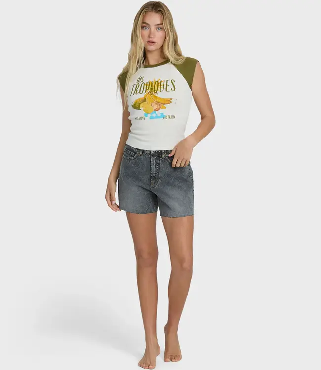 Billabong Des Tropic SS Raglan, Olive