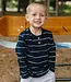 Mebie Baby Long Sleeve Tee, Navy Stripe