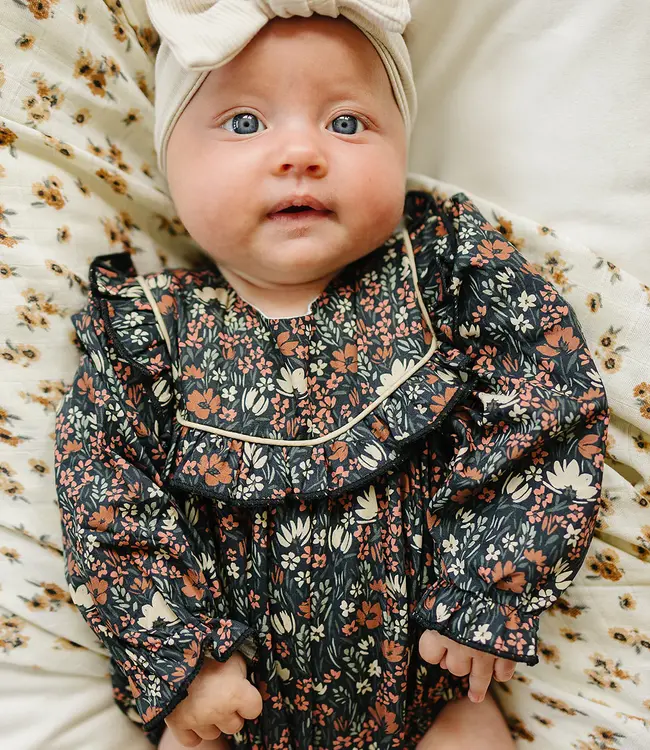 Mebie Baby Midnight Meadow Romper
