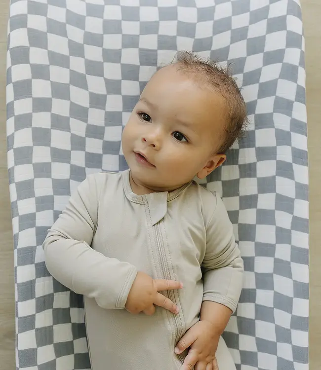 Mebie Baby Bamboo Footed Zipper, Oatmeal