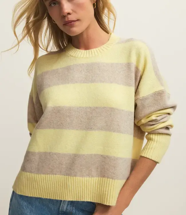ZSupply Cirrus Stripe Sweater, Sunnyside