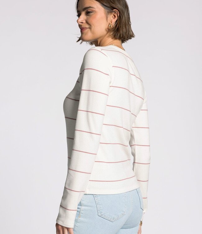 Thread & Supply Alder Top, Ivory/Rose