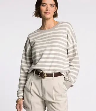 Thread & Supply Preston Sweater, Ivory/Taupe