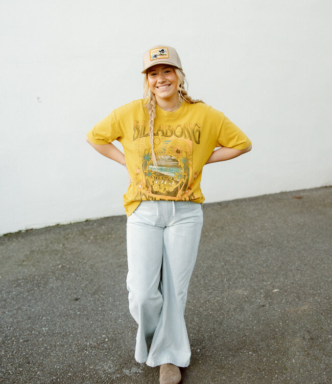 Billabong Between Night And Dawn Tee, Dark Citron