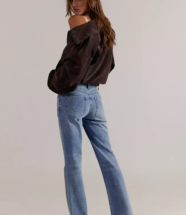 Free People West Coast Relaxed Flare Jeans, Dodger