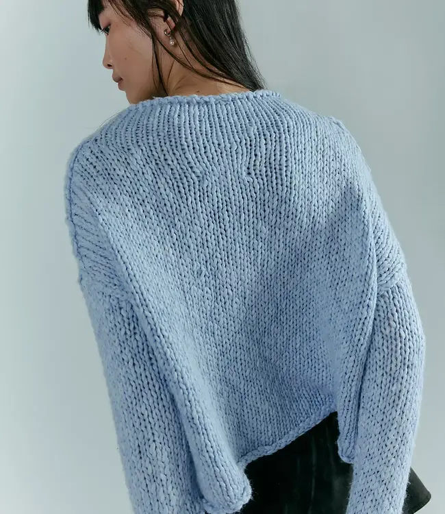Free People Opal Sweater, Cashmere Blue