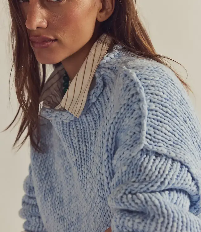 Free People Opal Sweater, Cashmere Blue