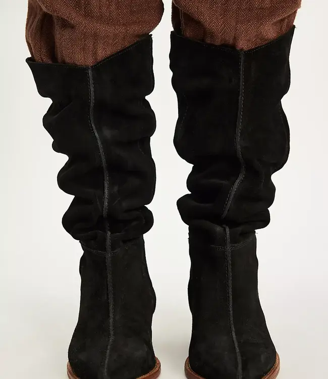 Free People Sway Low Slouch Boots, Black