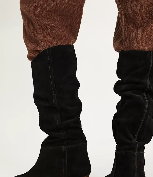 Free People Sway Low Slouch Boots, Black