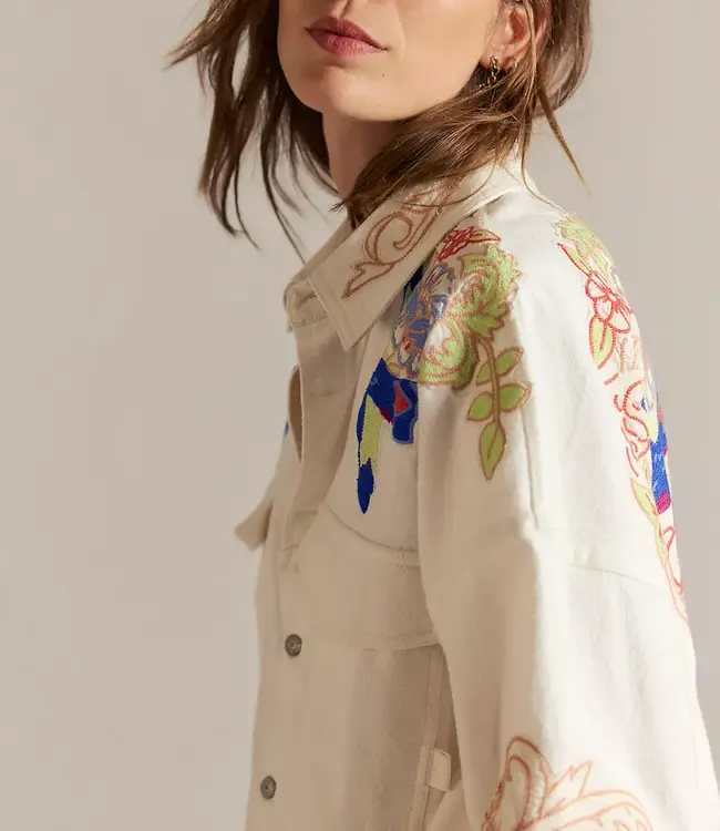 Free People Take Flight Shirt, Snow Bell Combo