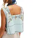 Free People Garden Wall Top, Blue Combo