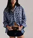 Free People Hidden Flower Shirt, Navy Combo