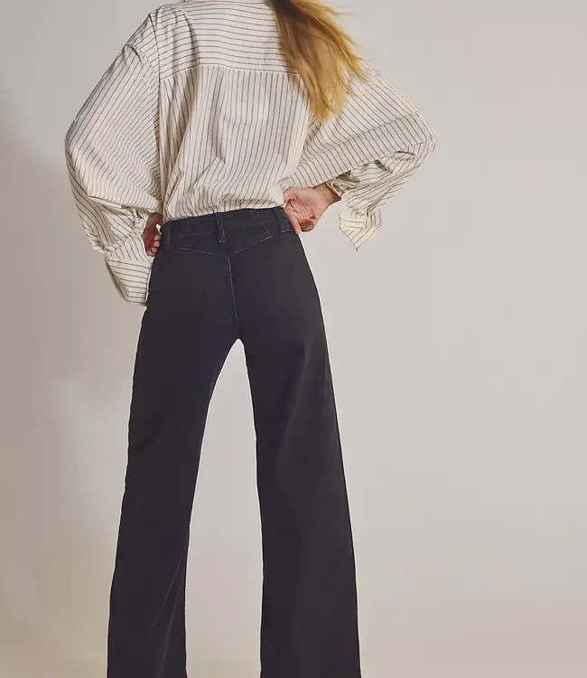 Free People Libre Wide Leg Jeans, Cafe Noir