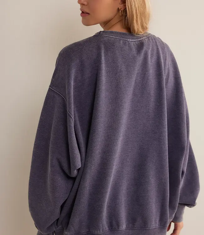 Free People Slow It Down Pullover, Peacoat