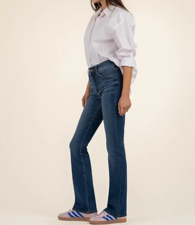 Kut from the Kloth Natalie High Rise Fab Ab Stretch Bootcut Jean in Allied Wash