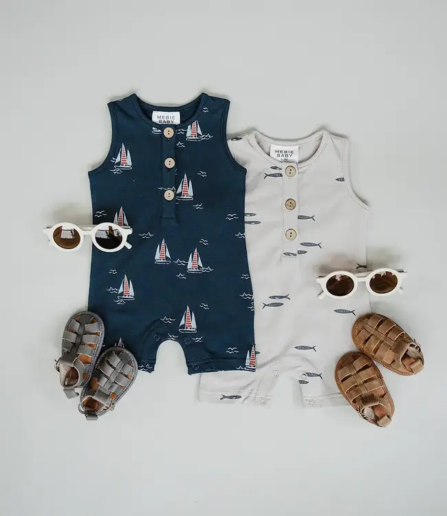 Mebie Baby Fish Short Romper