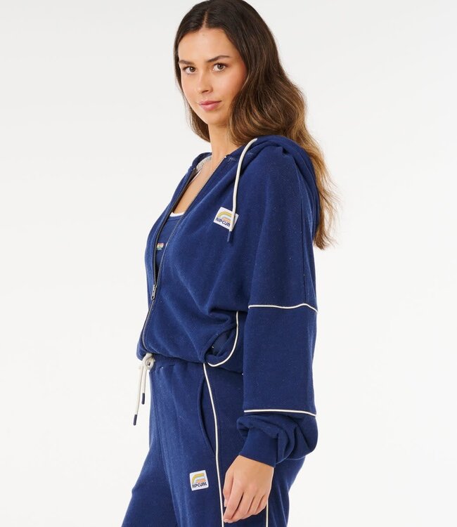 Rip Curl Surf Side Spliced Zip Through, Dark Navy