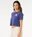 Rip Curl Surf Side Cropped Tee, Navy