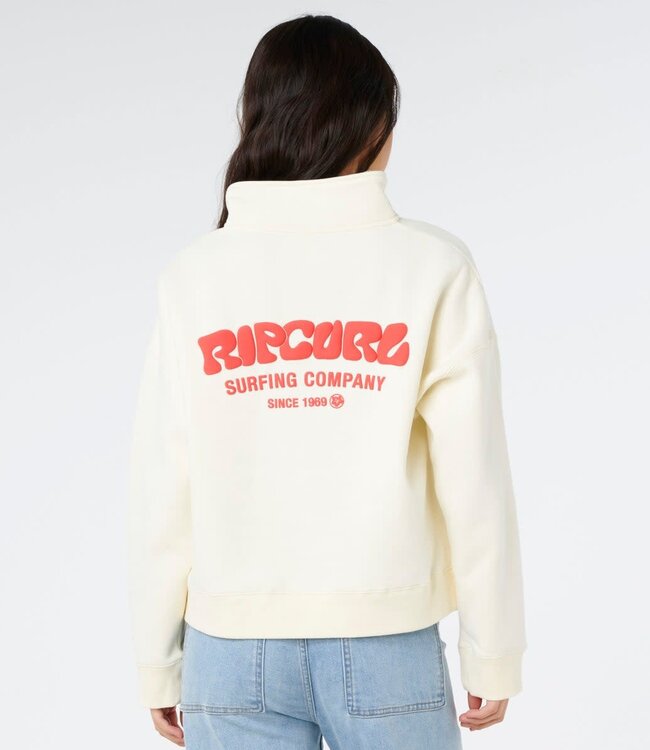 Rip Curl Surf Puff 1/4 Zip, Cayenne