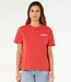Rip Curl Ocean Break Relaxed Tee, Deep Red