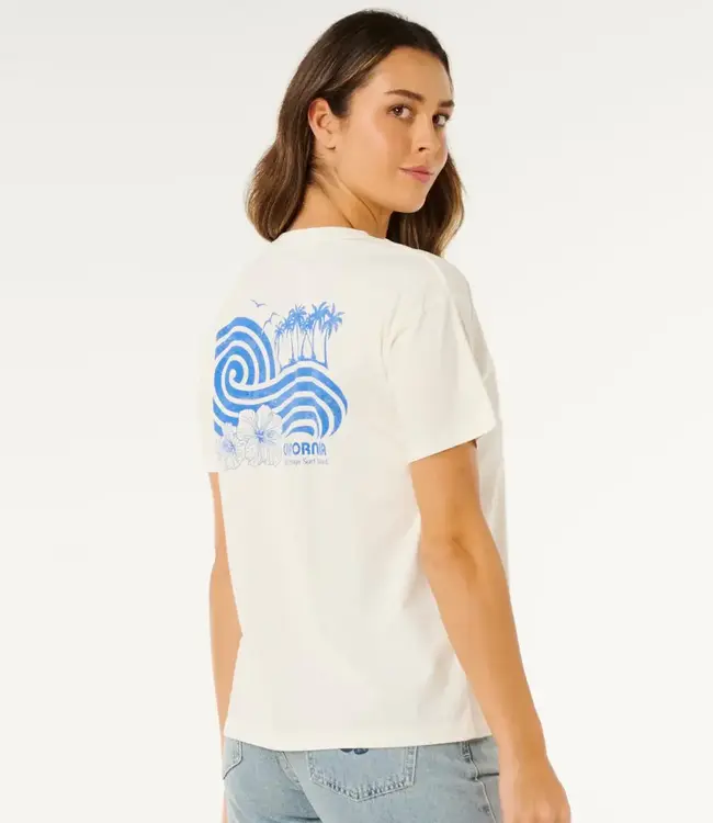 Rip Curl Ocean Break Relaxed Tee, Bone