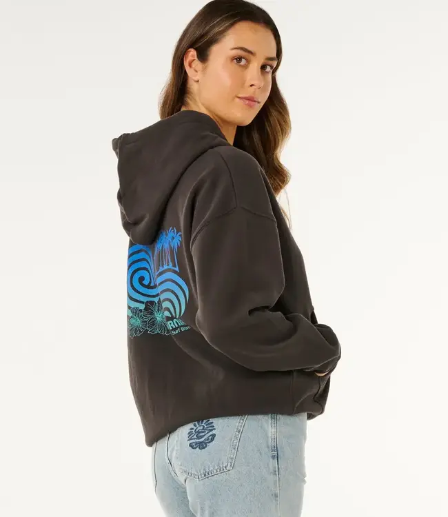 Rip Curl Ocean Break Heritage Hood, Washed Black