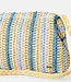 Rip Curl Crochet Framed Clutch, Blue/Natural