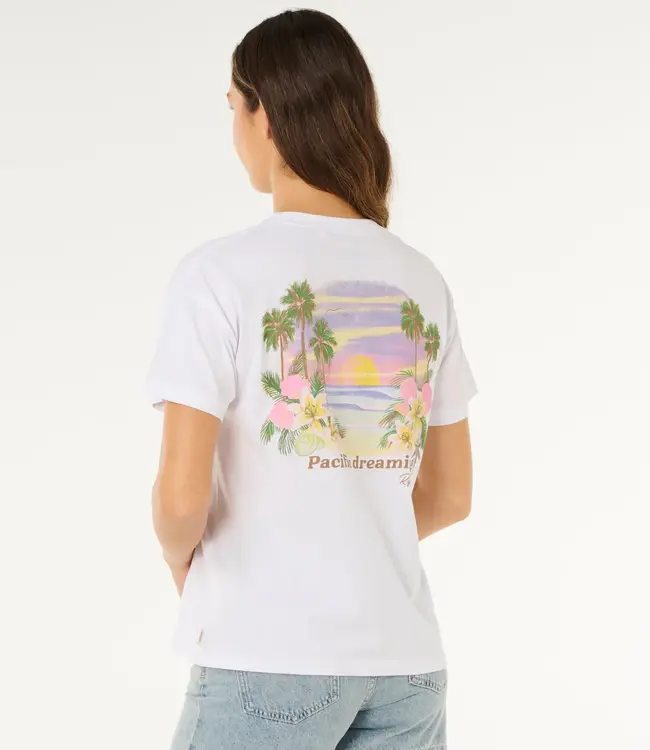 Rip Curl Poolside TShirt, Optical White