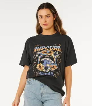 Rip Curl Pacific Coast Tshirt, Washed Black