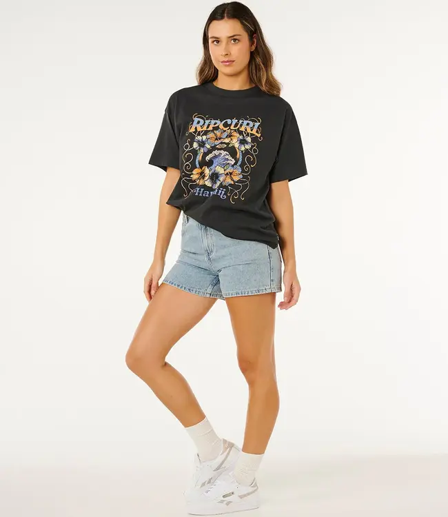 Rip Curl Pacific Coast Tshirt, Washed Black