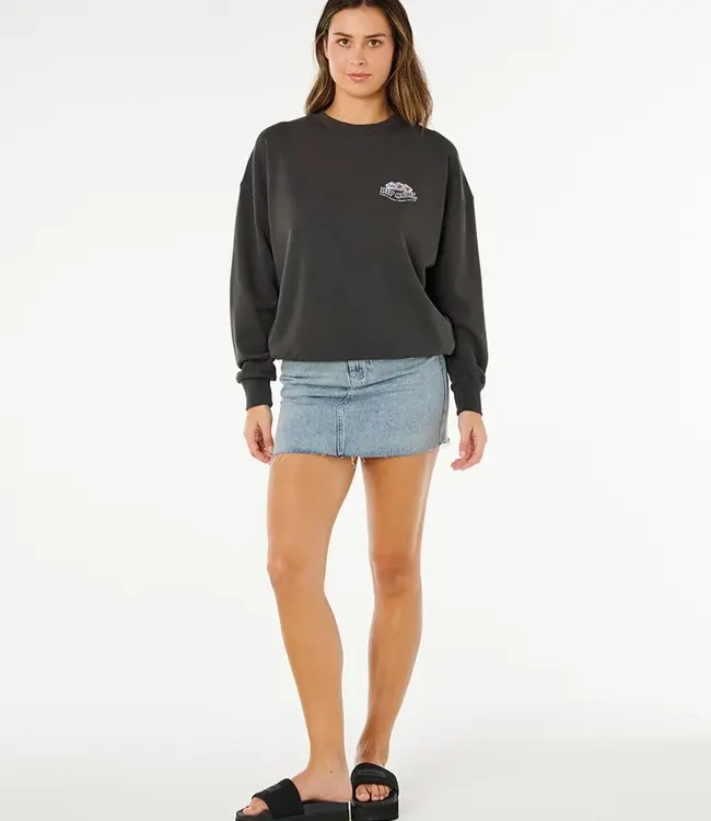 Rip Curl Bells Heritage Crew, Washed Black