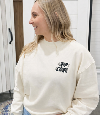 Rip Curl Sports Dept Drop Shoulder Crew, Bone