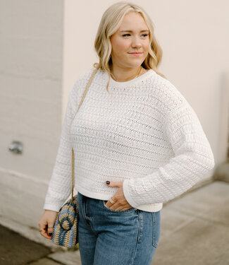 PISTOLA DENIM Katya Sweater, Le Blanc