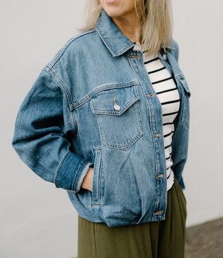PISTOLA DENIM Bibi Trucker Jacket, Heartfelt