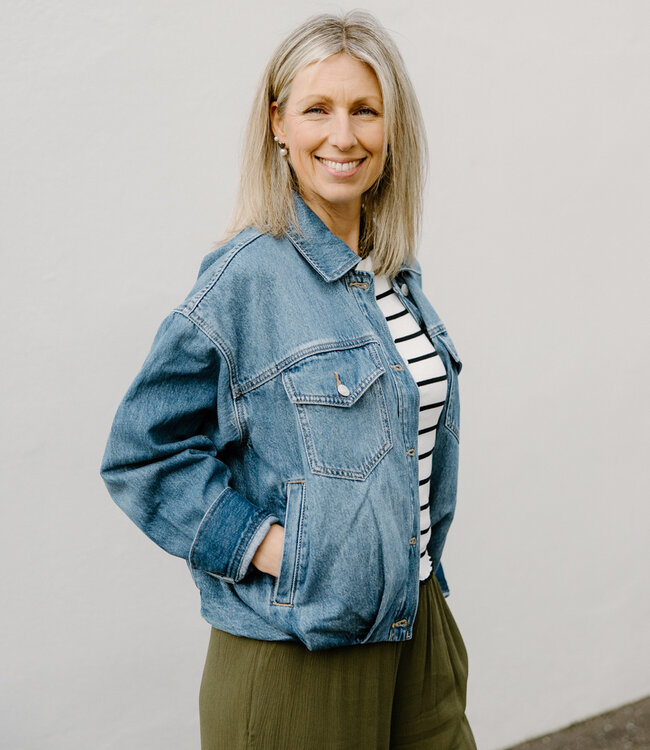 PISTOLA DENIM Bibi Trucker Jacket, Heartfelt