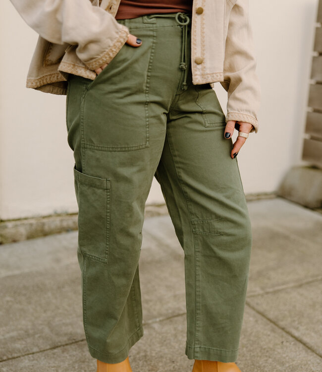 PISTOLA DENIM Sabrina Utility Pants, Meadow