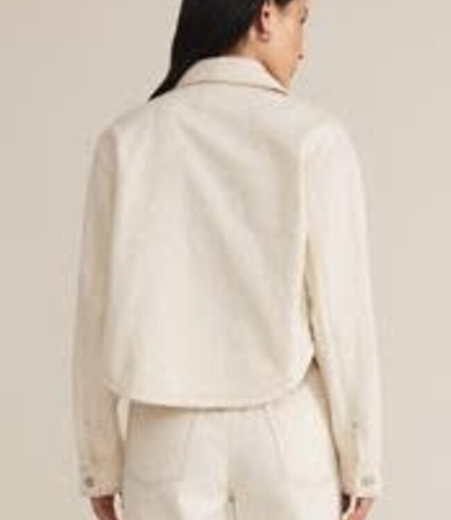 ZSupply All Day Cropped Jacket, Off White