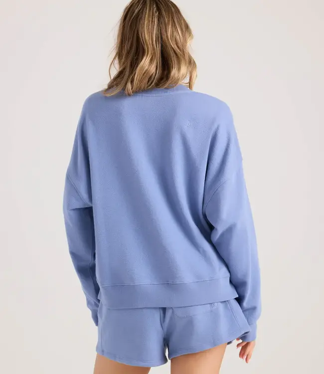 Volcom Lived In Fleece Henley, Horizon Blue