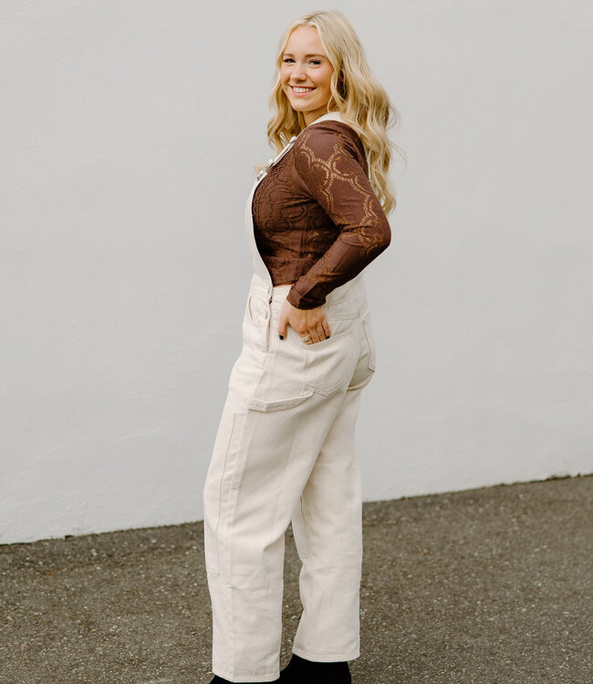 Volcom Axle Overall, Vintage White