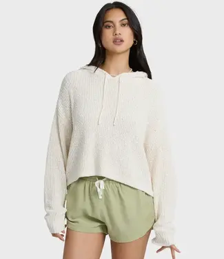 Billabong Hot Beachin Hooded Sweater, White Cap