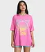 Billabong Every High Tide Short Sleeve Oversized Graphic Tee in Guava