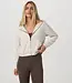 Vuori Halo DreamKnit Modern Full Zip Hoodie in Ecru Heather