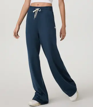 Vuori Halo Essential Wideleg Pant, Blue Coast Heather