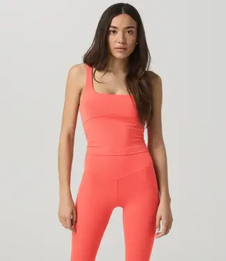 Vuori AllTheForm Support Tank, Bright Coral