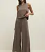 ZSupply Scout Cotton Jersey Relaxed Flare Pant in Perfectly Taupe