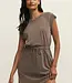 ZSupply Kalani Cotton Jersey Mini Dress in Perfectly Taupe