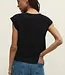 ZSupply Camino Cotton Jersey Statement Sleeve Top in Black