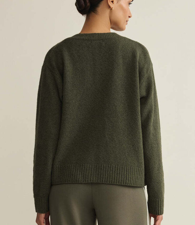 ZSupply Comfort Cotton Blend Button Front Cardigan in Tea Leaf